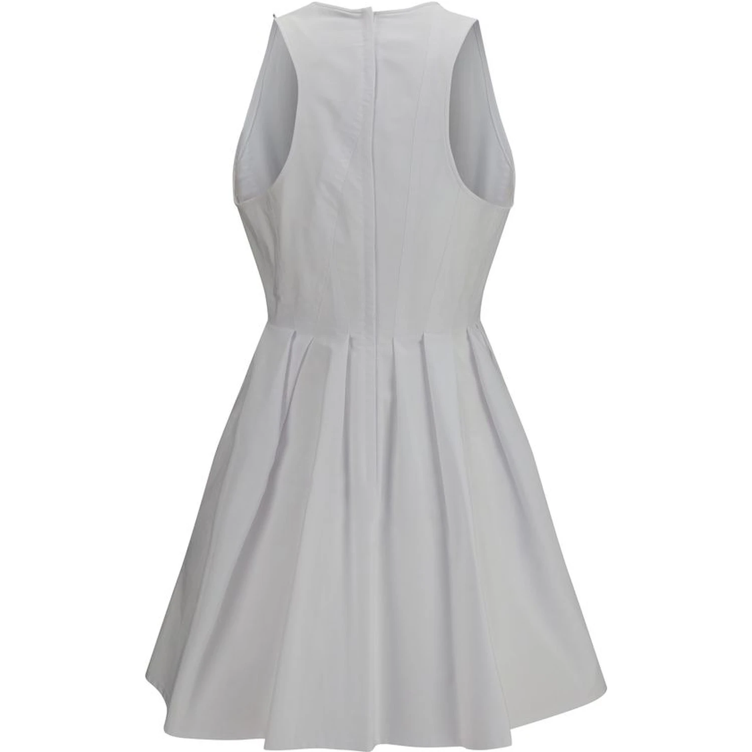 White Cotton Casual Dress