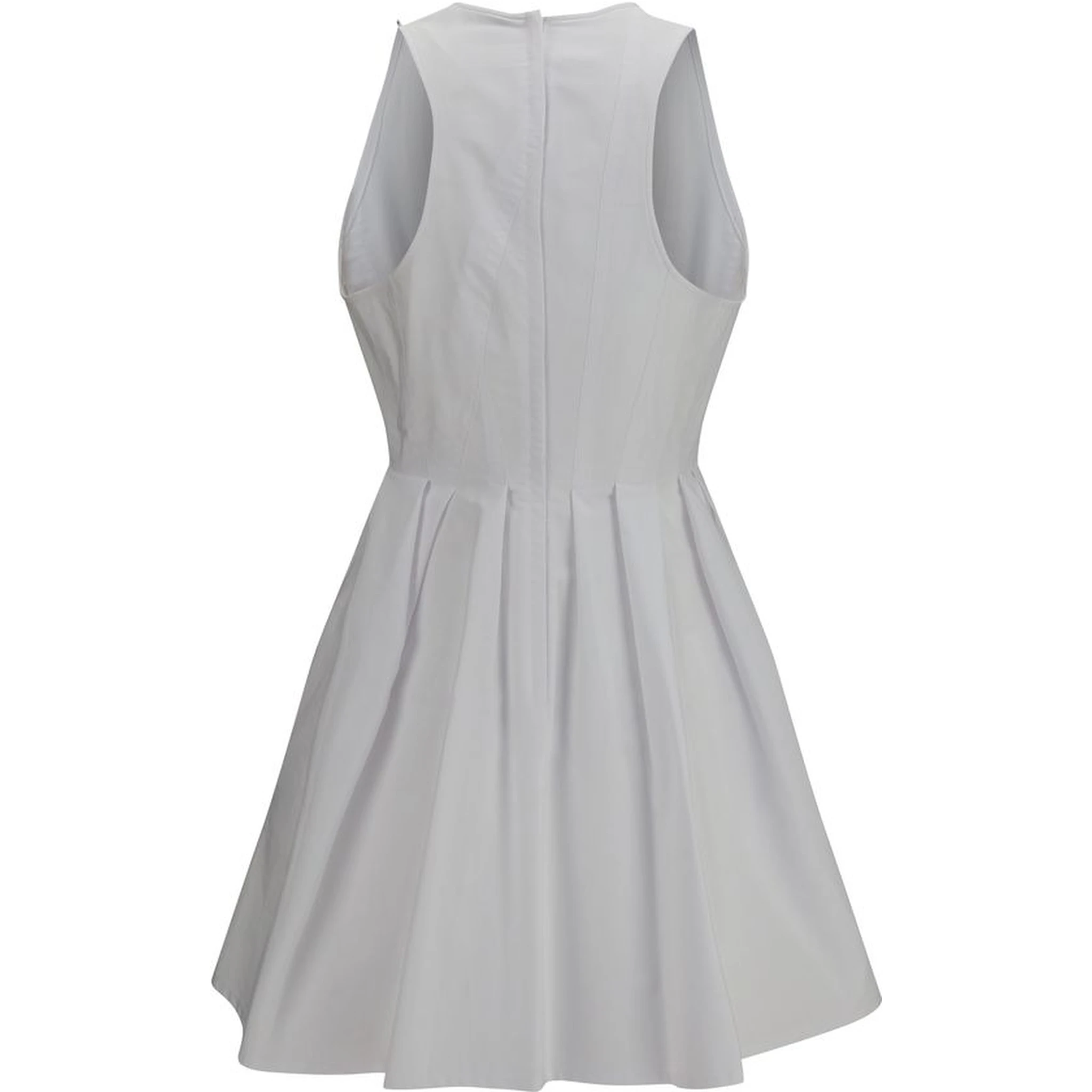 White Cotton Casual Dress