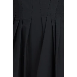 Black Cotton Casual Dress