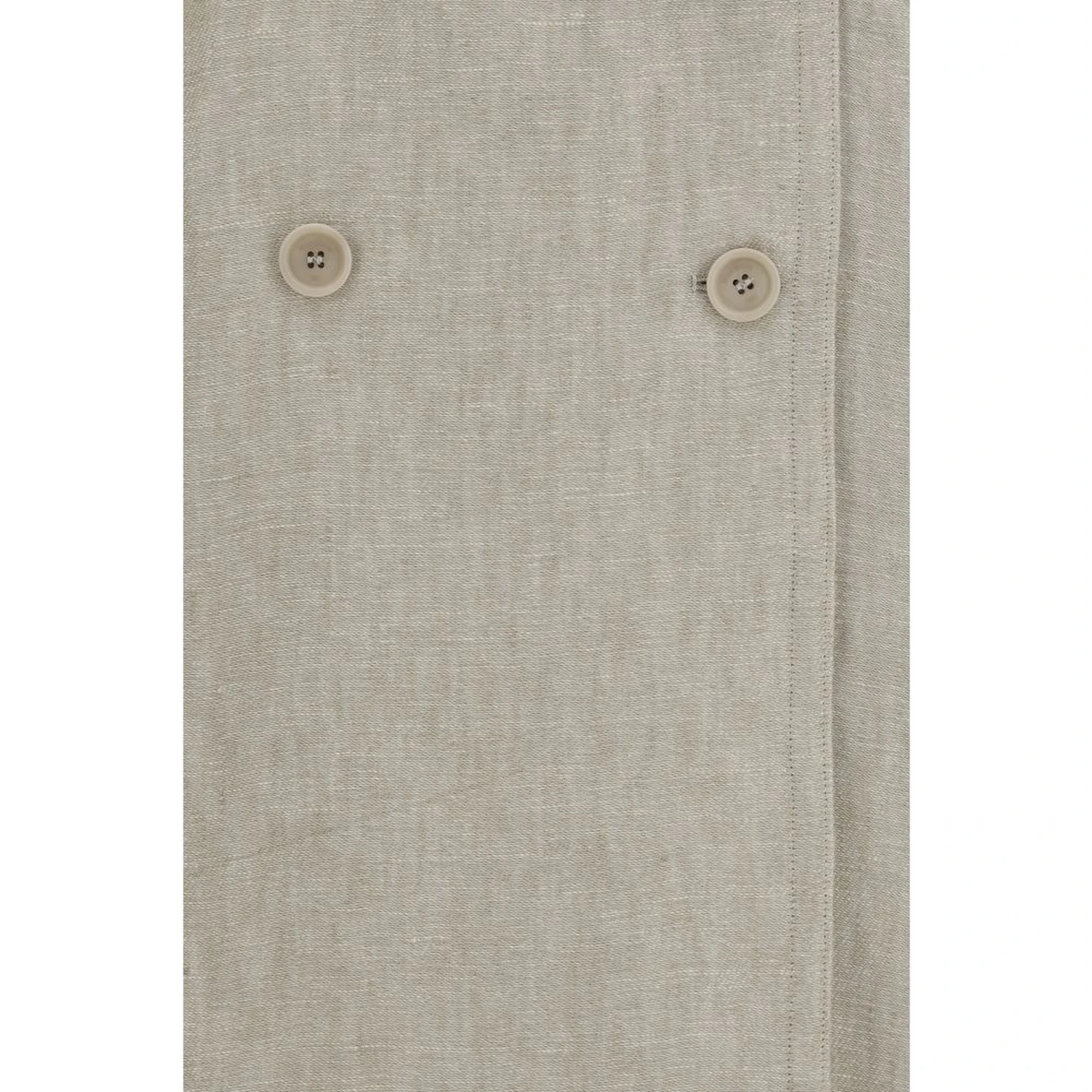 Brown Linen Trench Coat