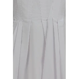 White Cotton Casual Dress
