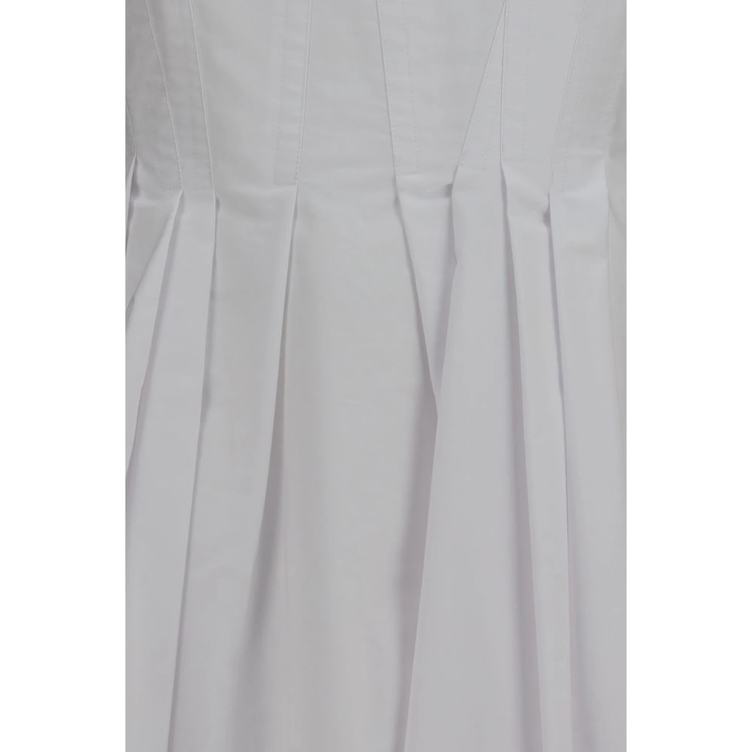 White Cotton Casual Dress