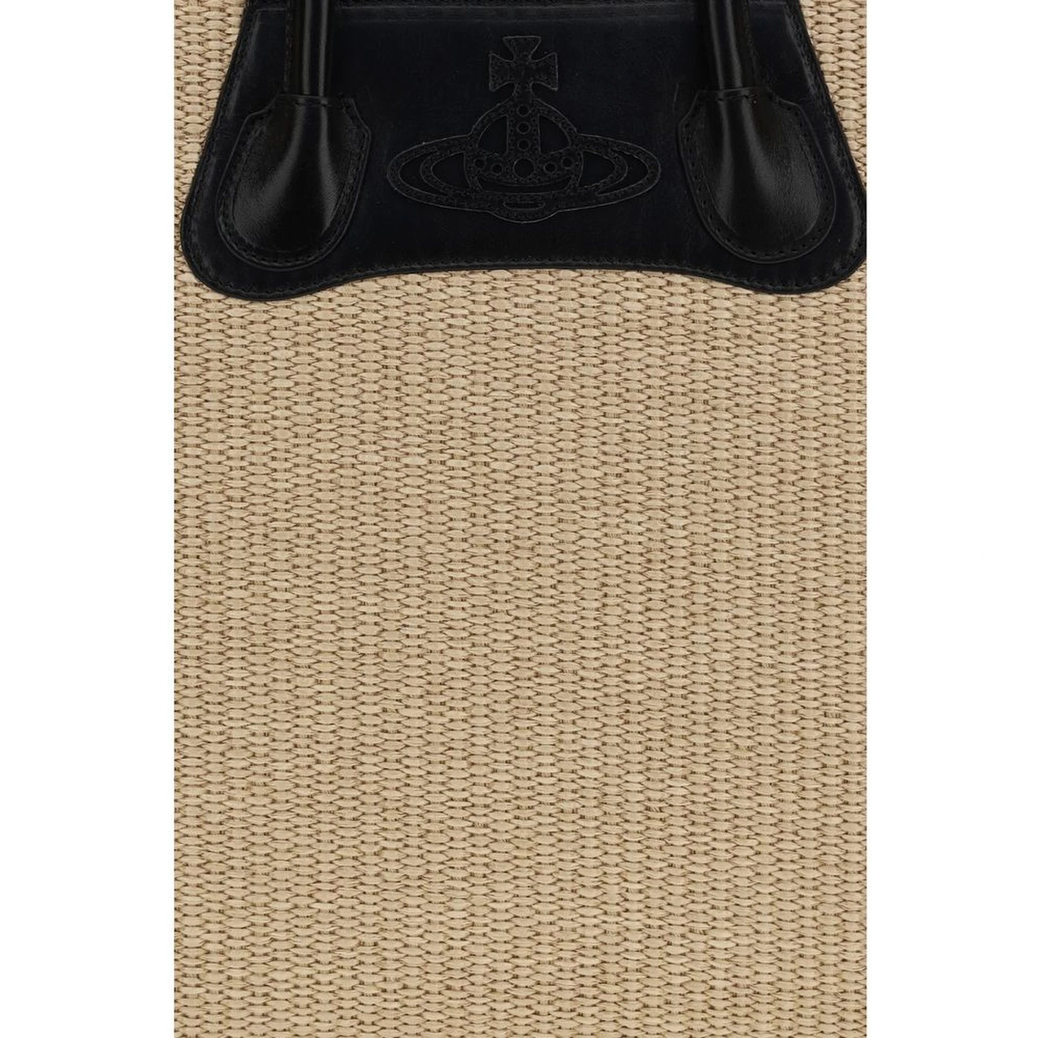 Beige Raffia Shoulder Bag