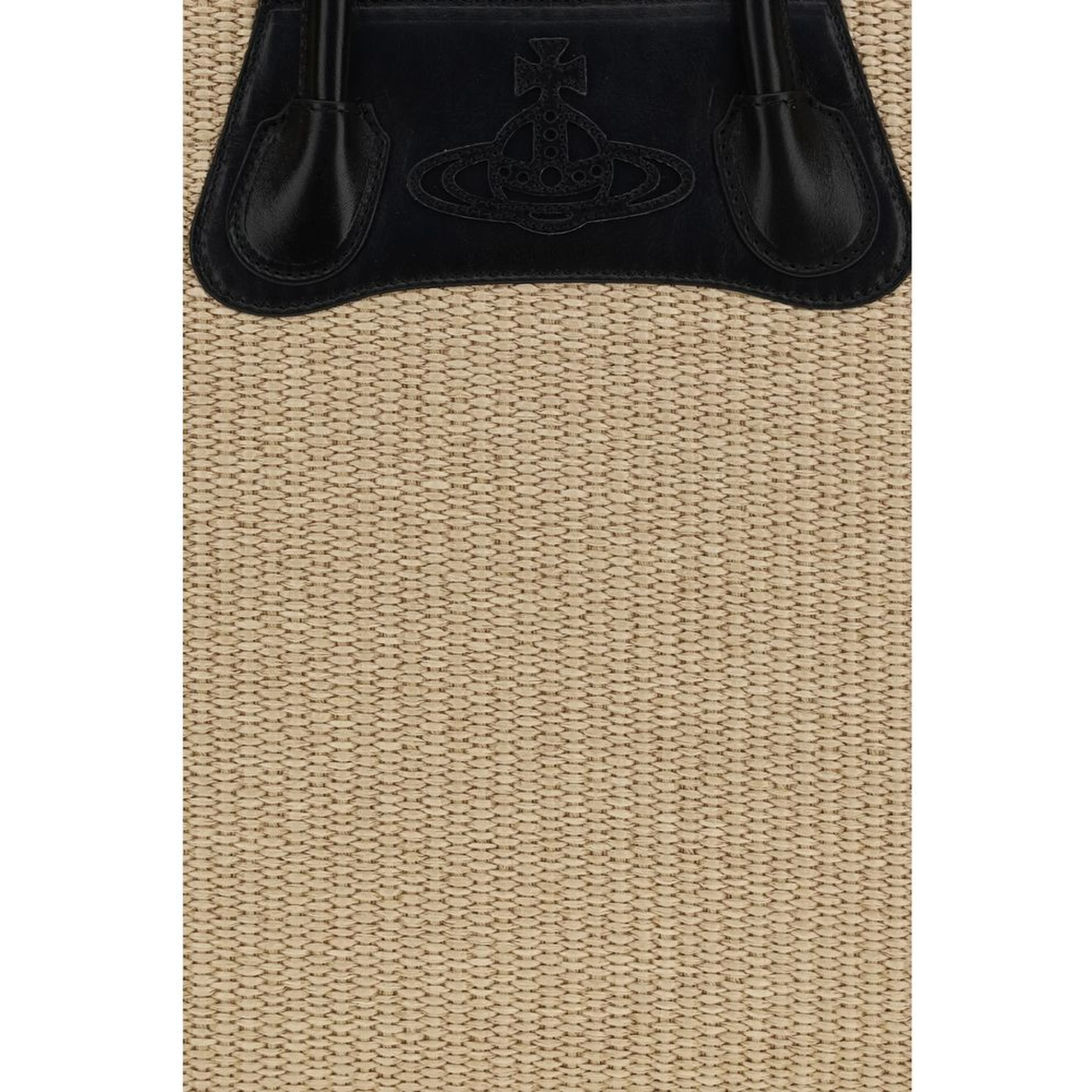 Beige Raffia Shoulder Bag