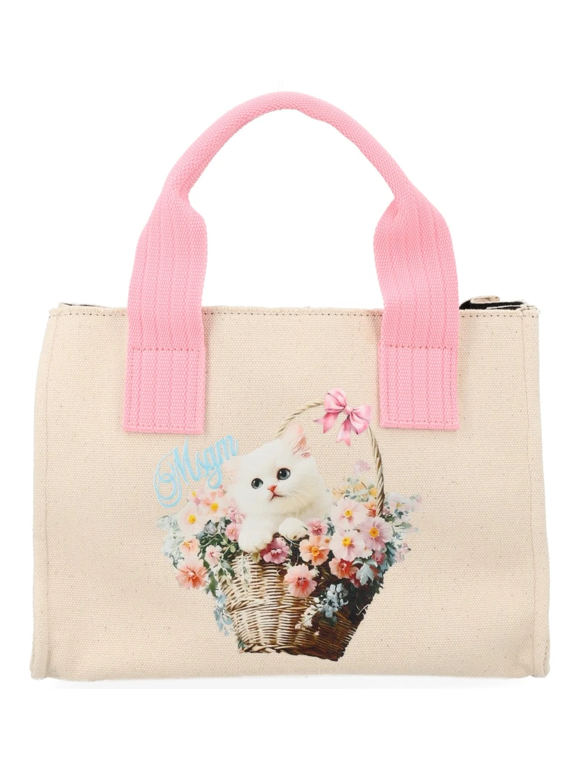 BORSA TOTE SMALL CON STAMPA