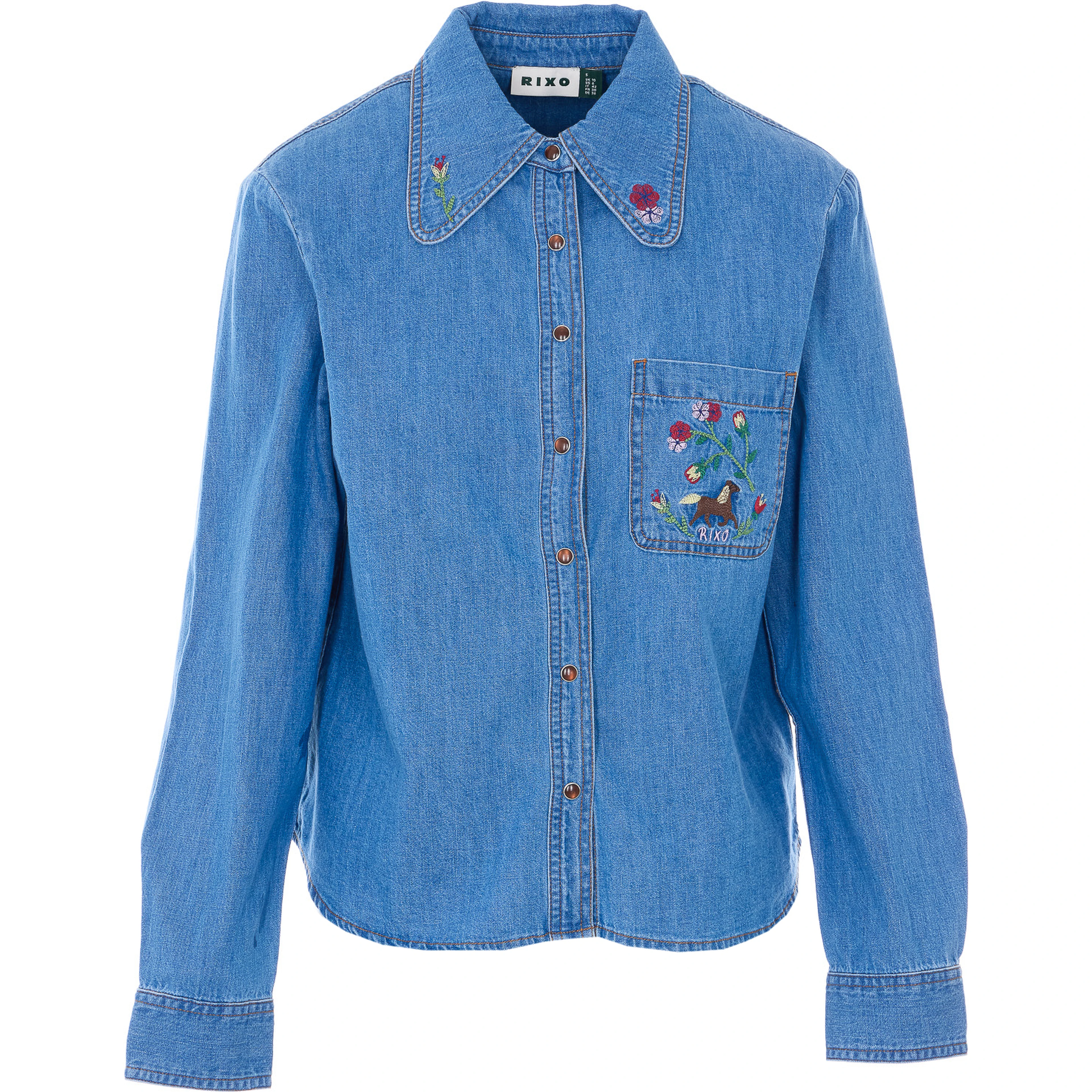 Rixo Top Blue