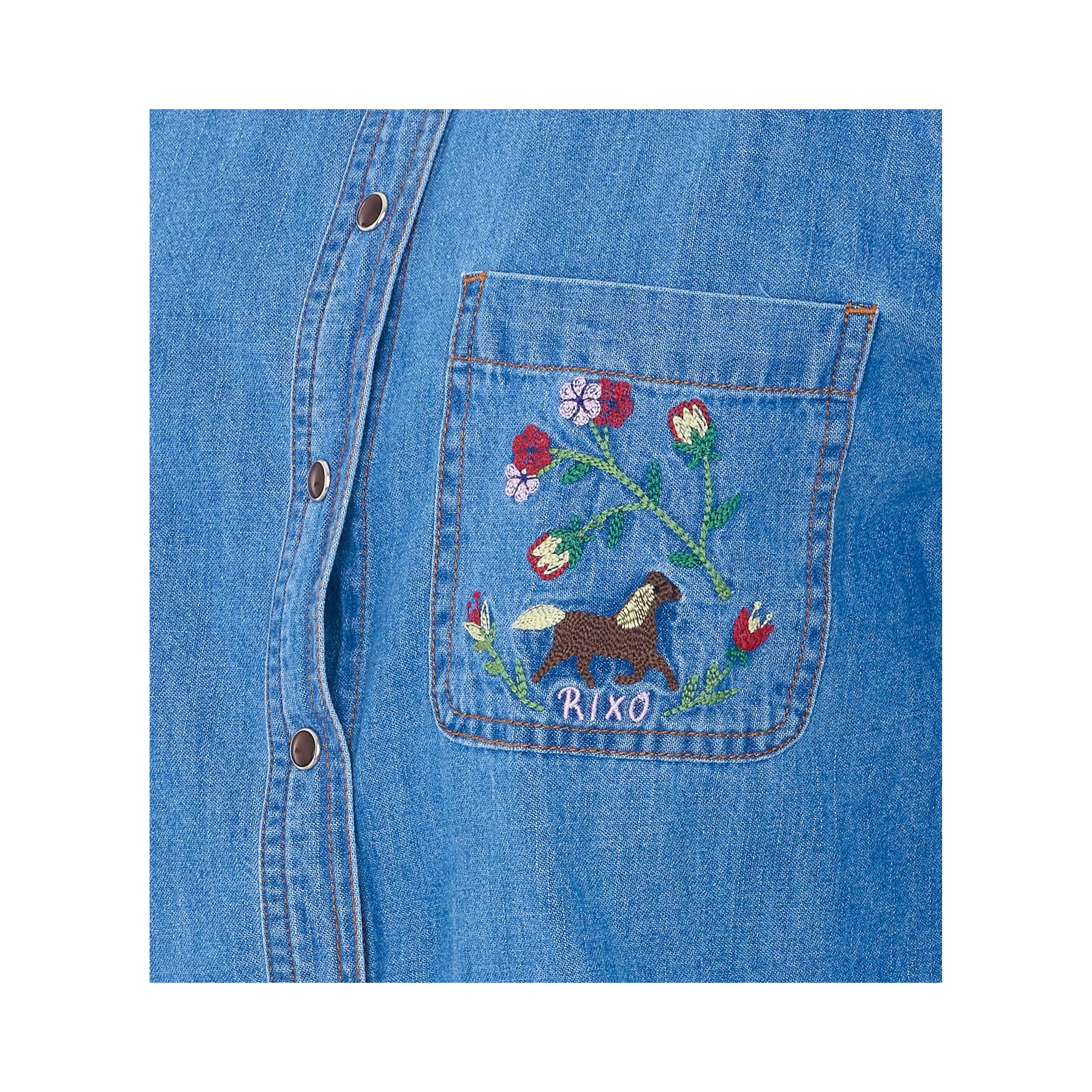 Rixo Top Blue