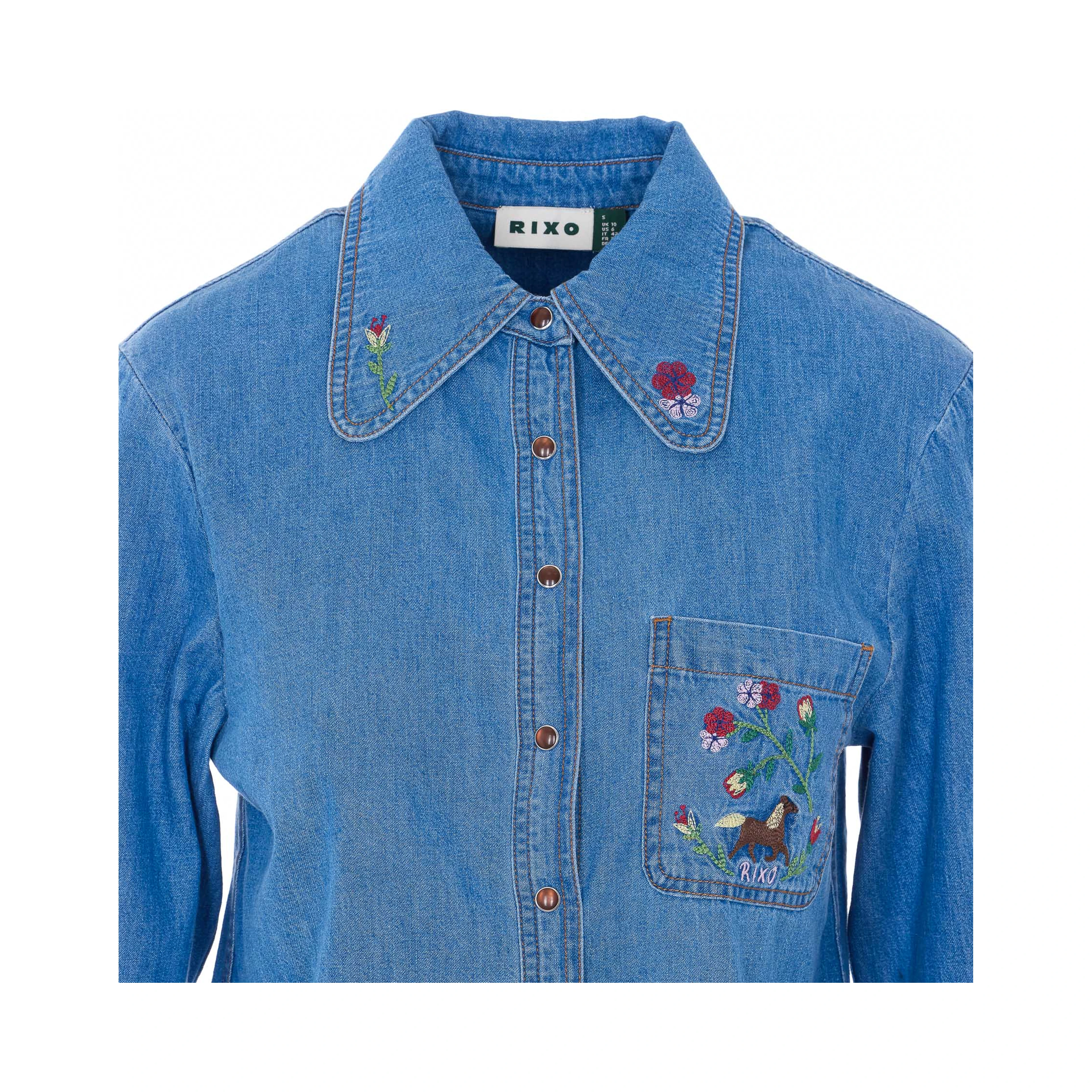 Rixo Top Blue