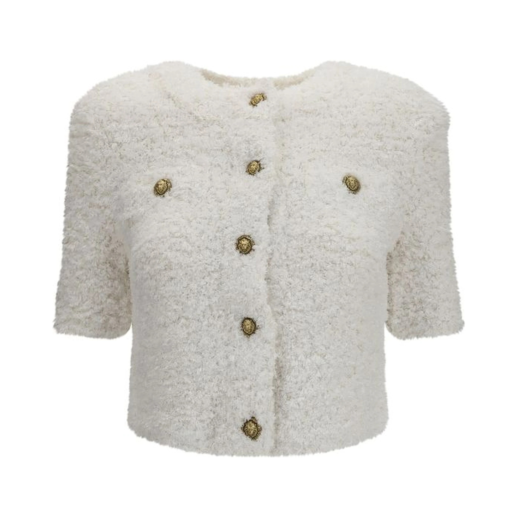 White Polyamide Cardigan