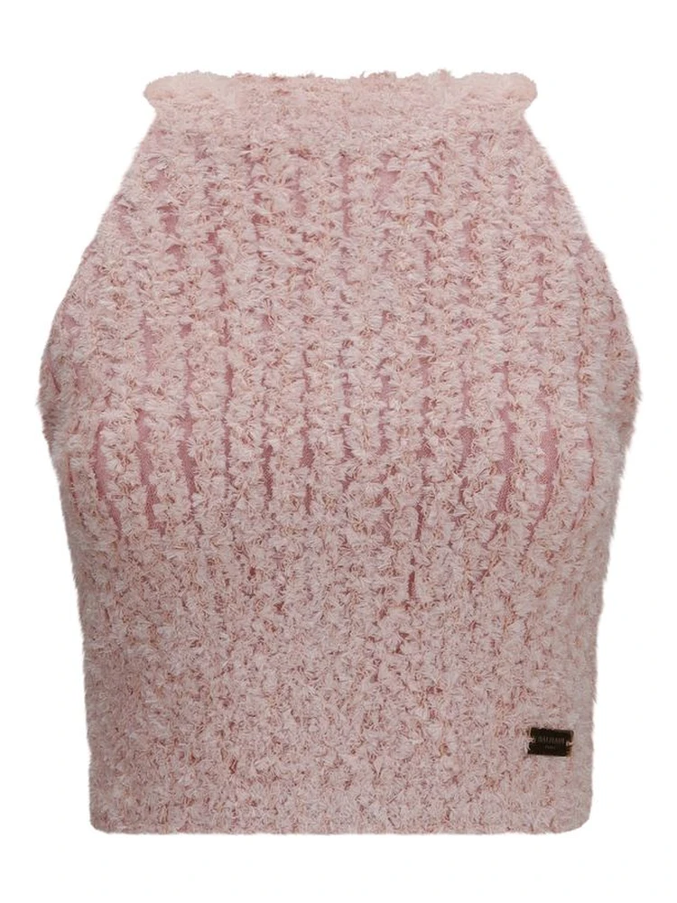Multicolor Viscose Sleeveles T-Shirt
