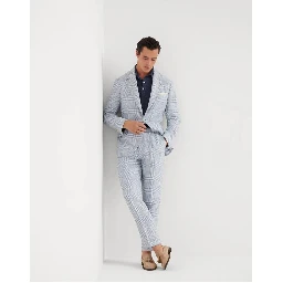 Light Blue Linen Two-Piece Suit