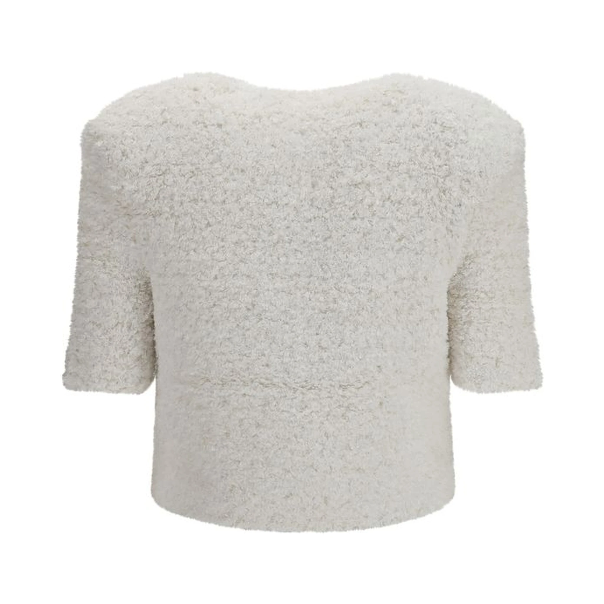 White Polyamide Cardigan