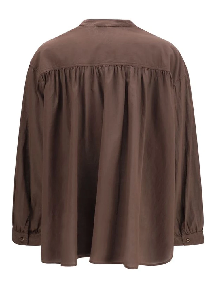 Brown Cotton Pattern Shirt alternative