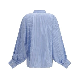 Blue Cotton Pattern Shirt