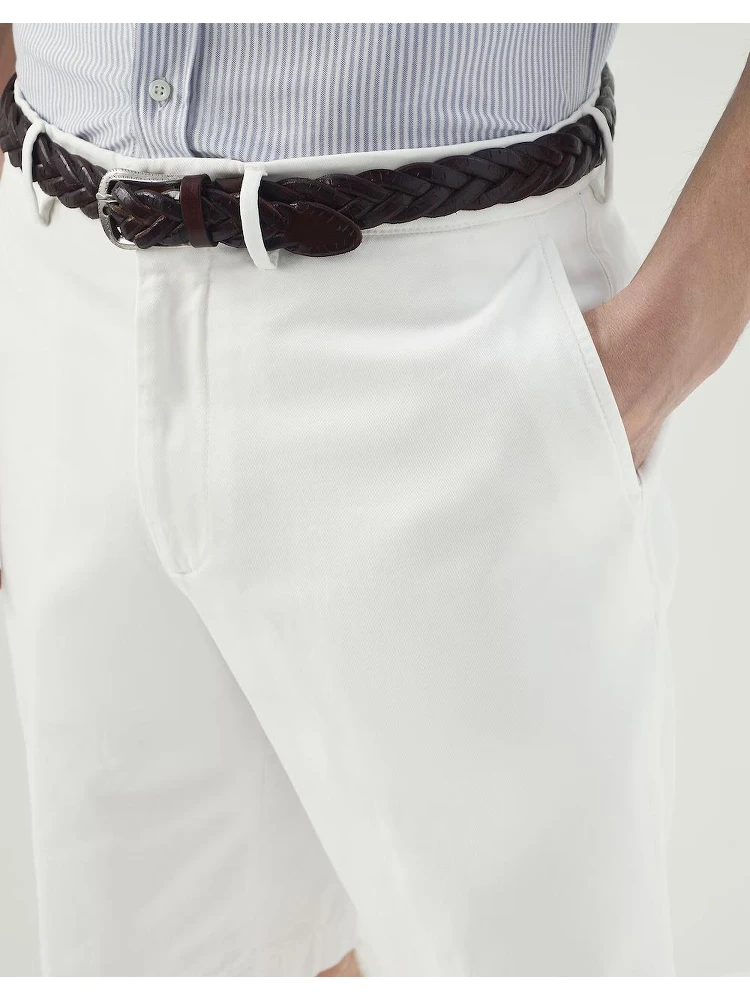White Cotton Bermuda Shorts alternative