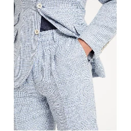 Light Blue Linen Two-Piece Suit