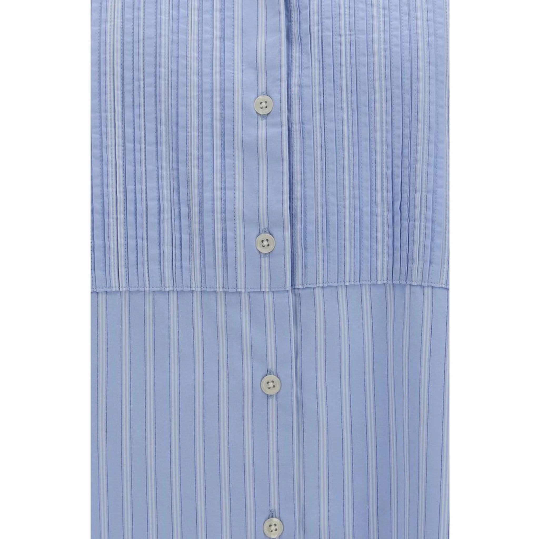 Blue Cotton Pattern Shirt