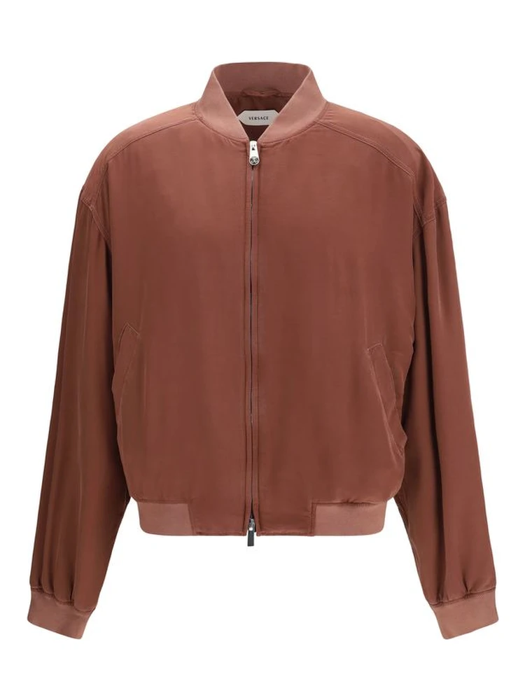 Bordeaux Silk Bomber