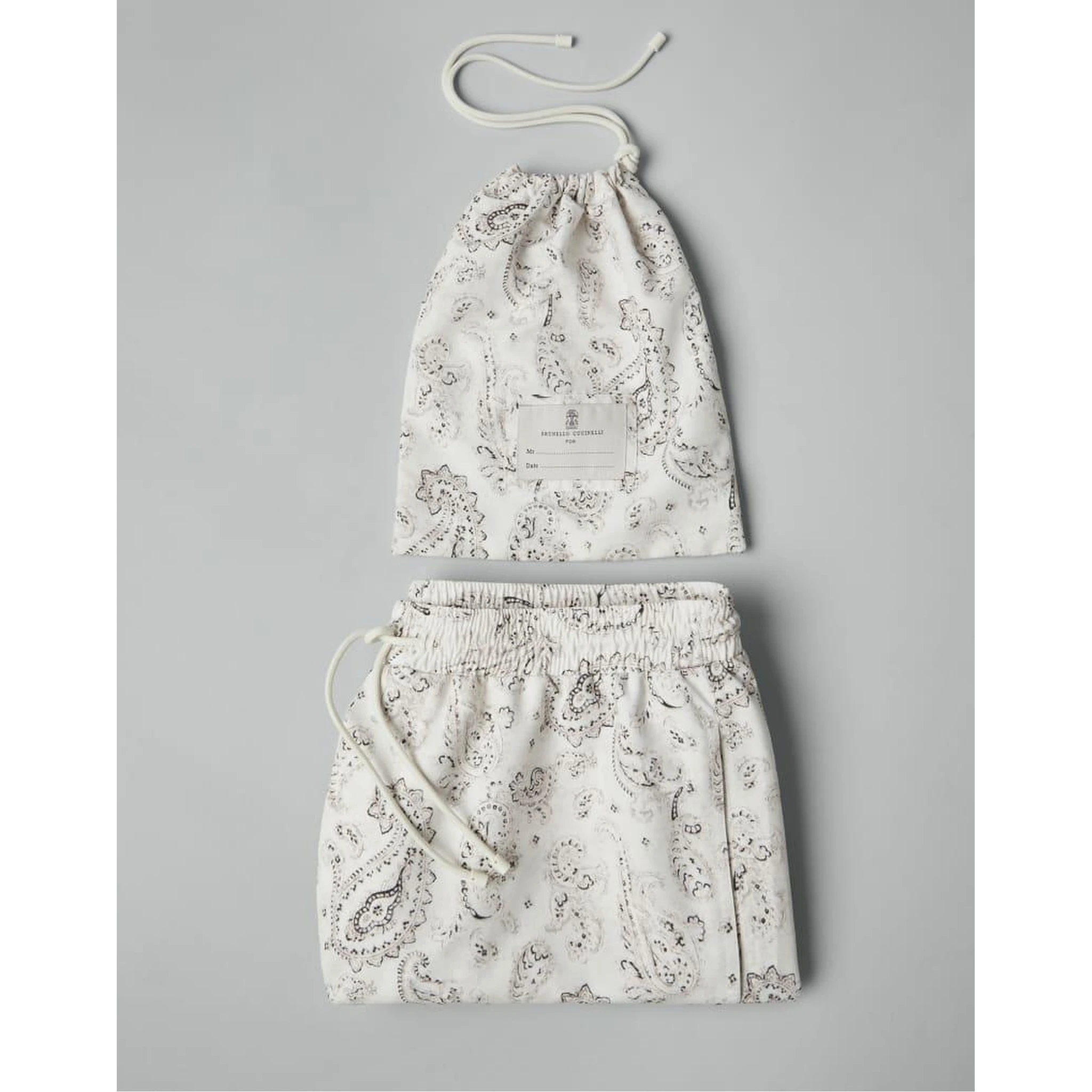 Bicolor Polyester Shorts