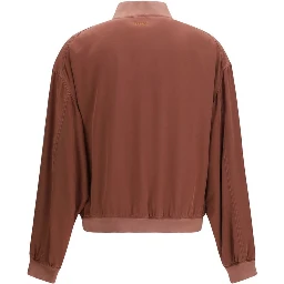 Bordeaux Silk Bomber