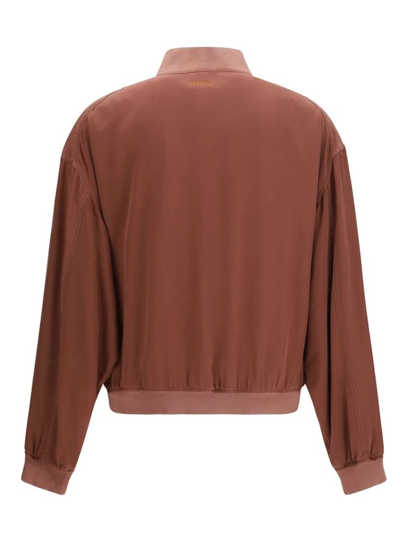 Bordeaux Silk Bomber