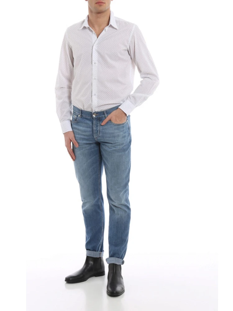 Blue Cotton Straight-Leg Jeans alternative
