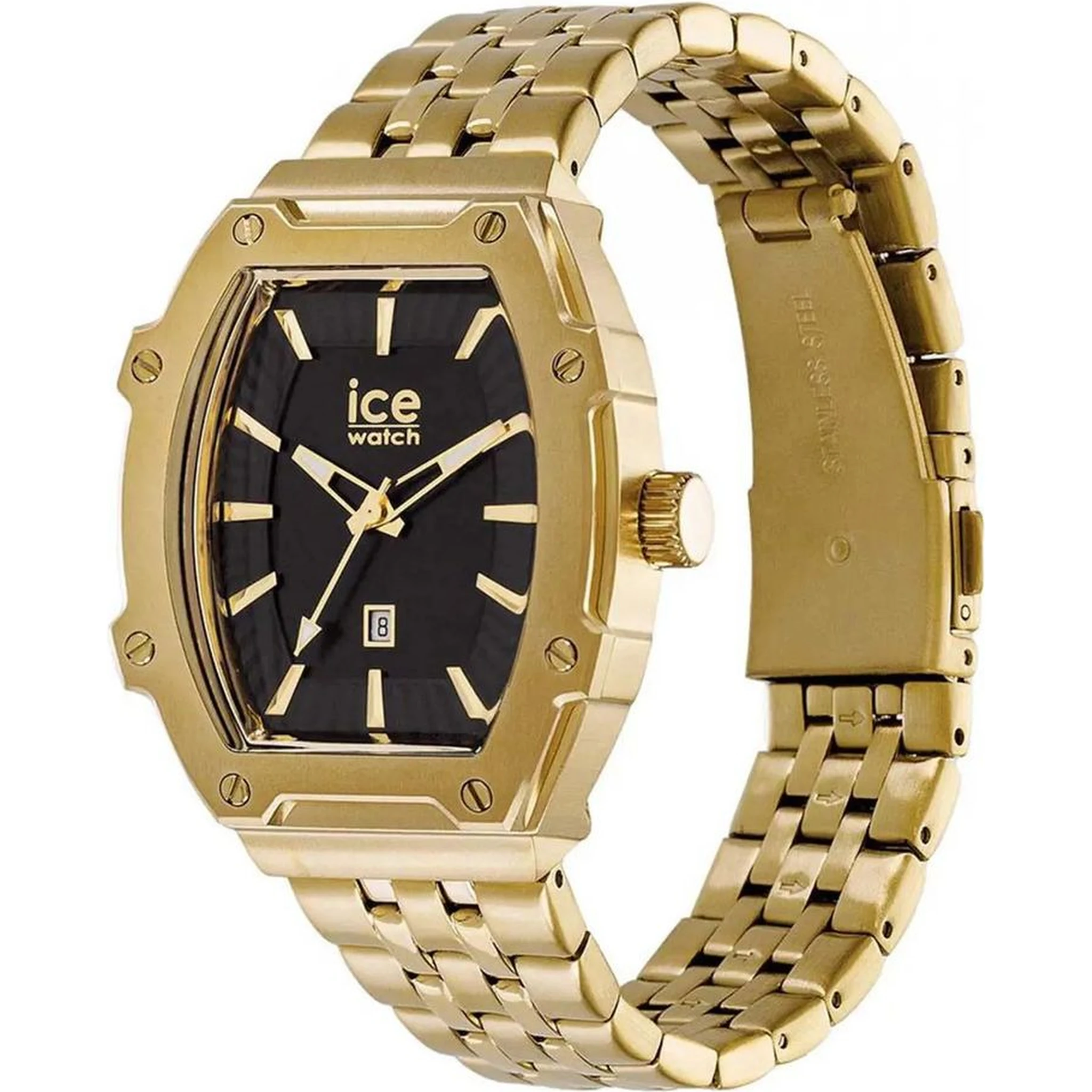 Gold Stainless Steel Dress Watch