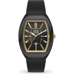 Black Synthetic Dress Watch