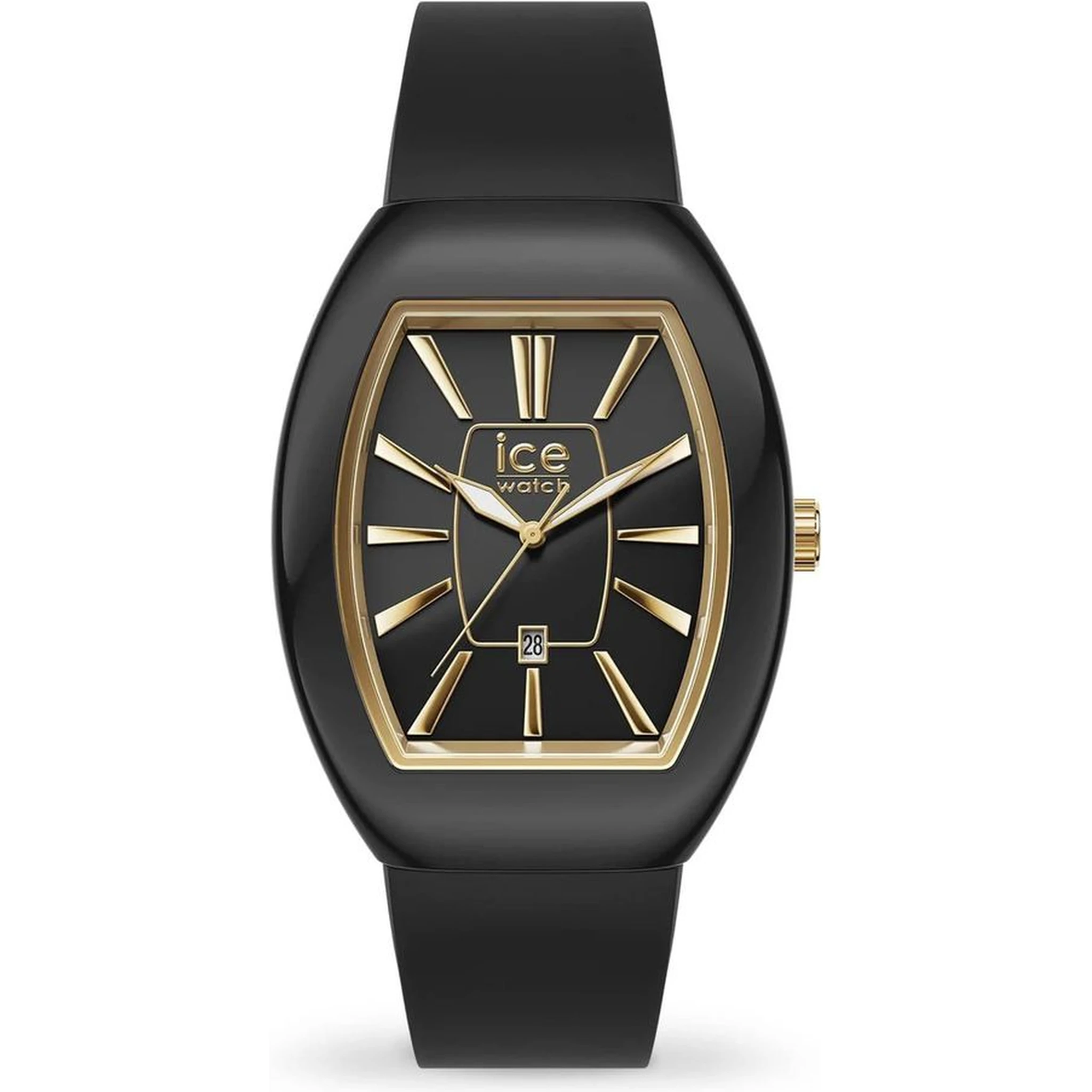 Black Synthetic Dress Watch