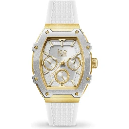 White Synthetic Dress Watch