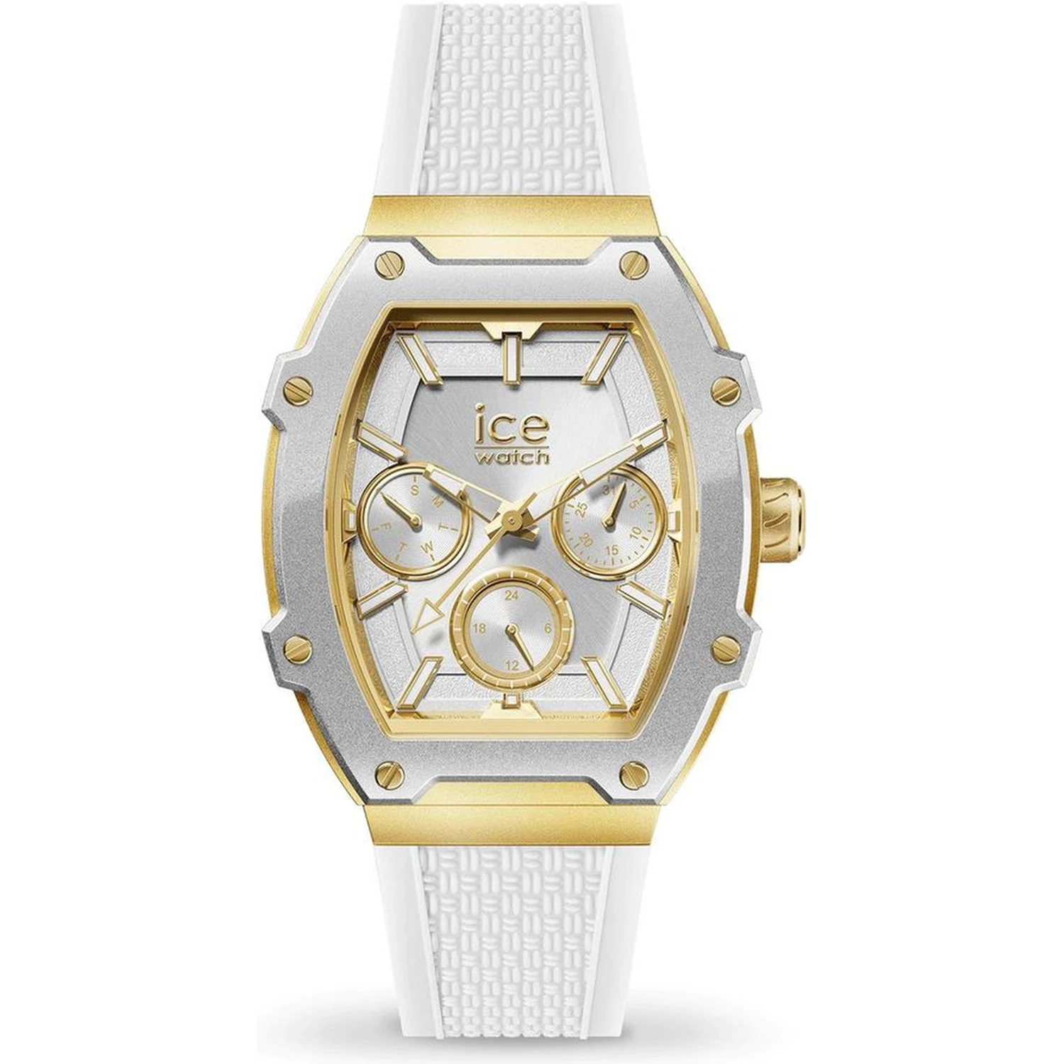 White Synthetic Dress Watch