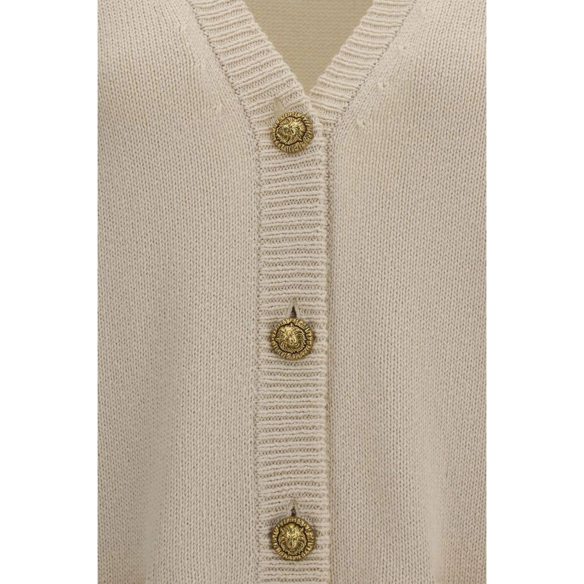 Beige Cotton Cardigan