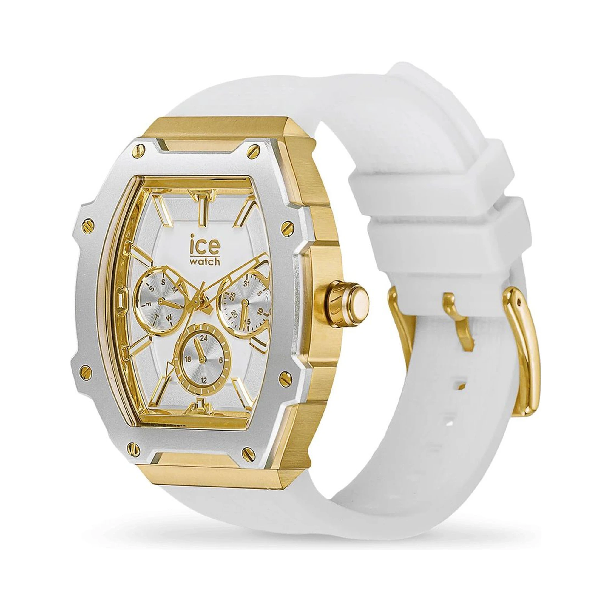 White Synthetic Dress Watch
