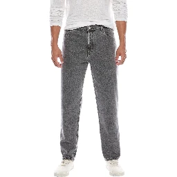 Light Blue Cotton Relaxed Fit Jeans