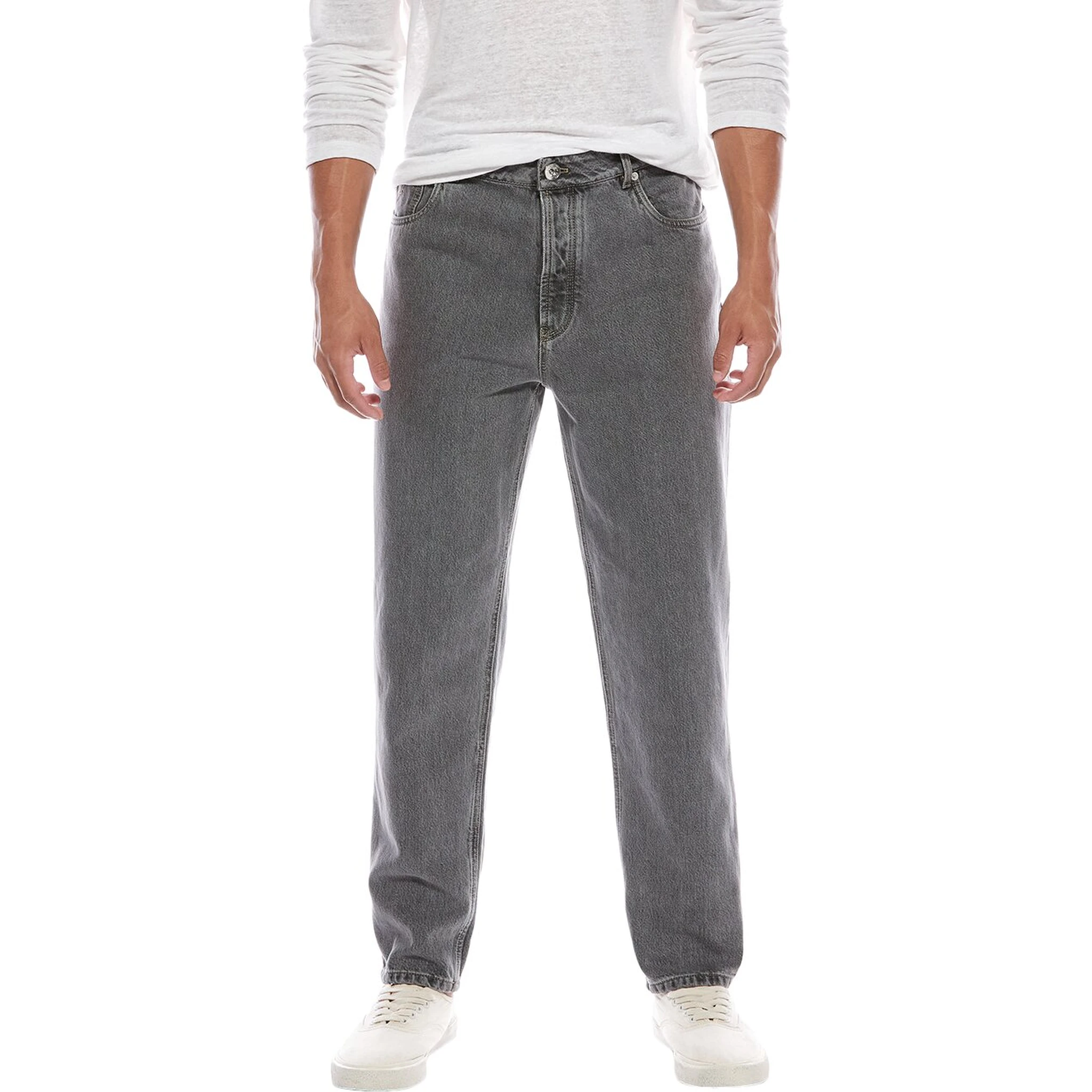 Light Blue Cotton Relaxed Fit Jeans