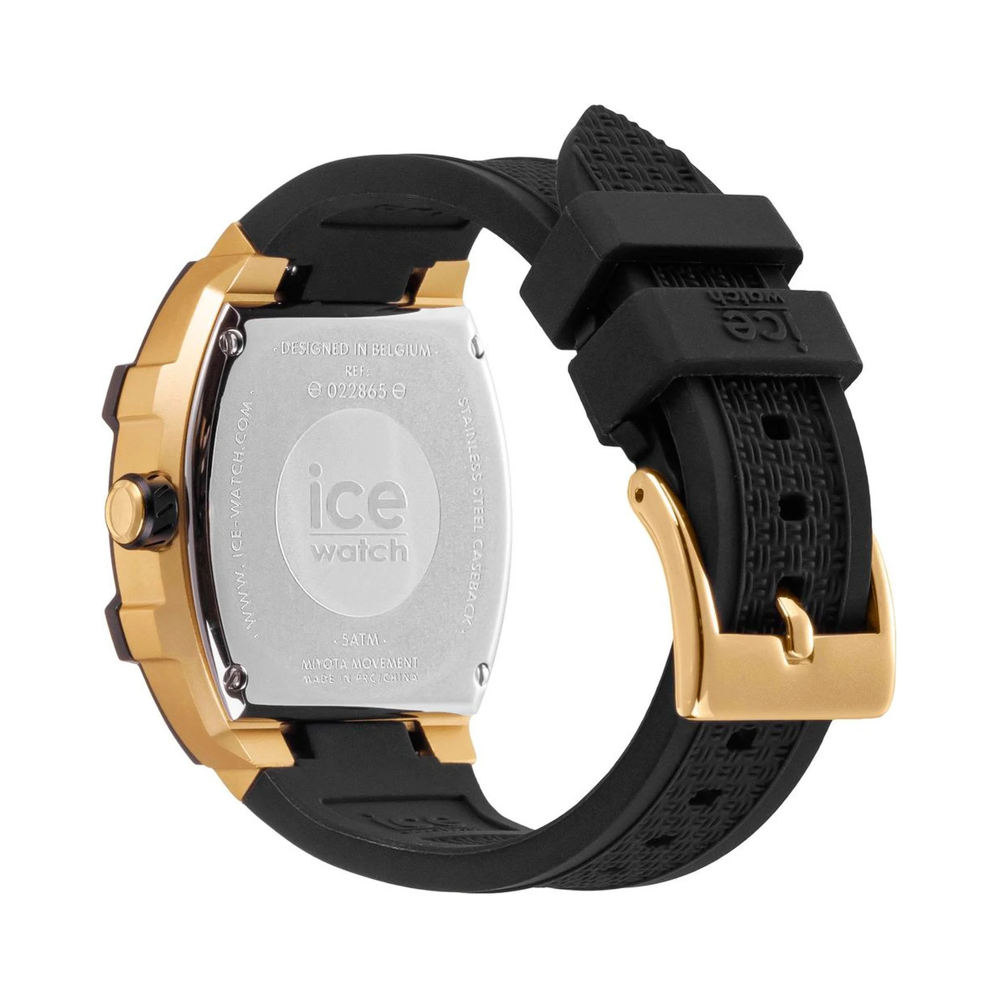 ساعة رياضية سوداء صناعية