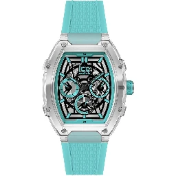 ساعة رياضية زرقاء صناعية