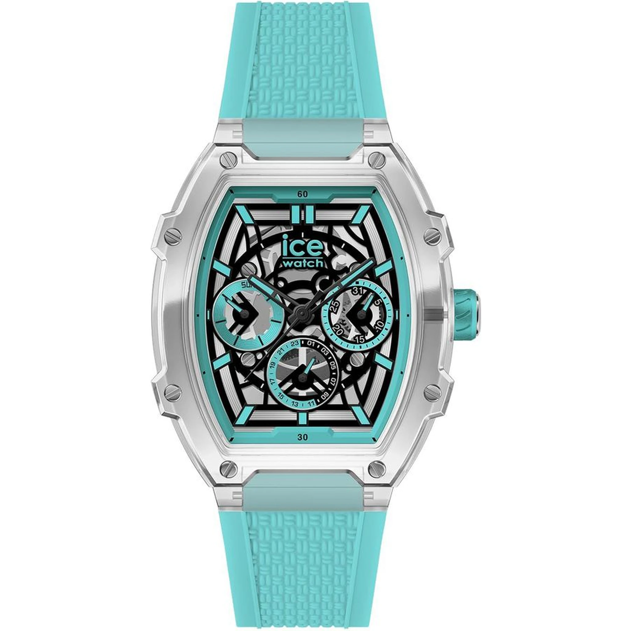 ساعة رياضية زرقاء صناعية