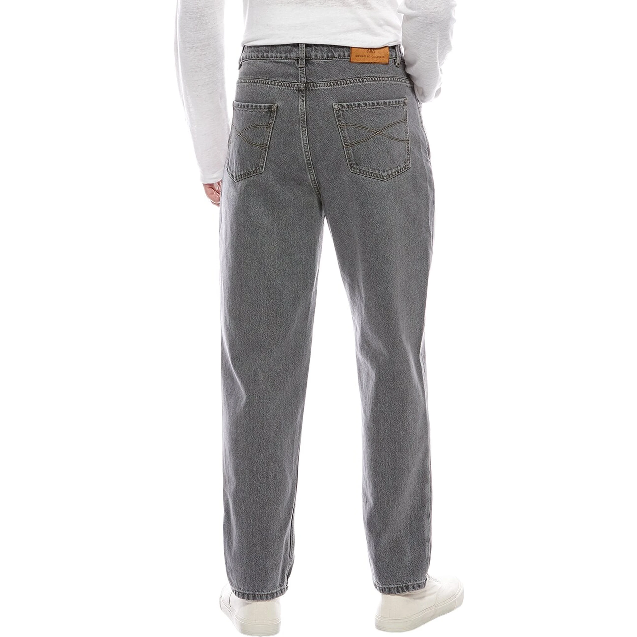 Light Blue Cotton Relaxed Fit Jeans