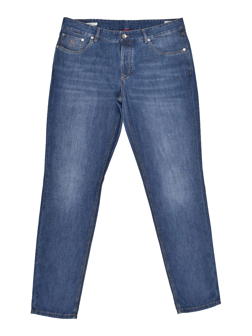 Blue Cotton Jeans Denim