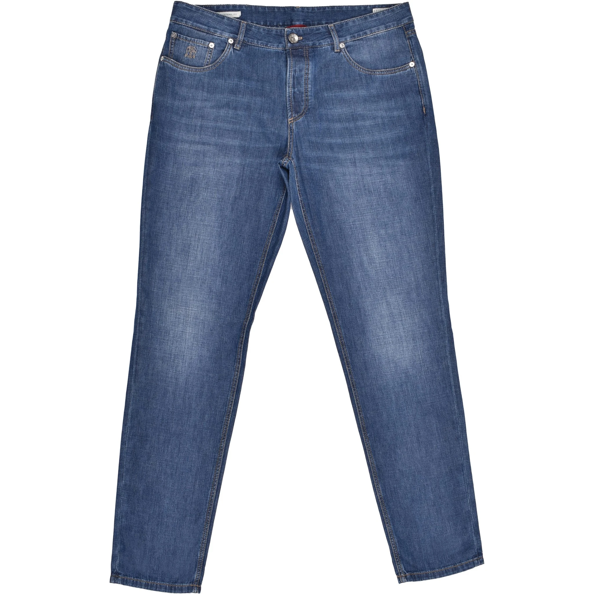 جينز قطني أزرق