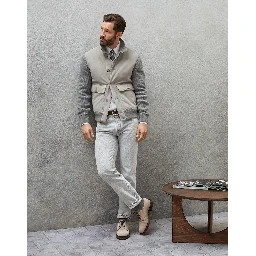 بنطلون جينز أسود من القطن