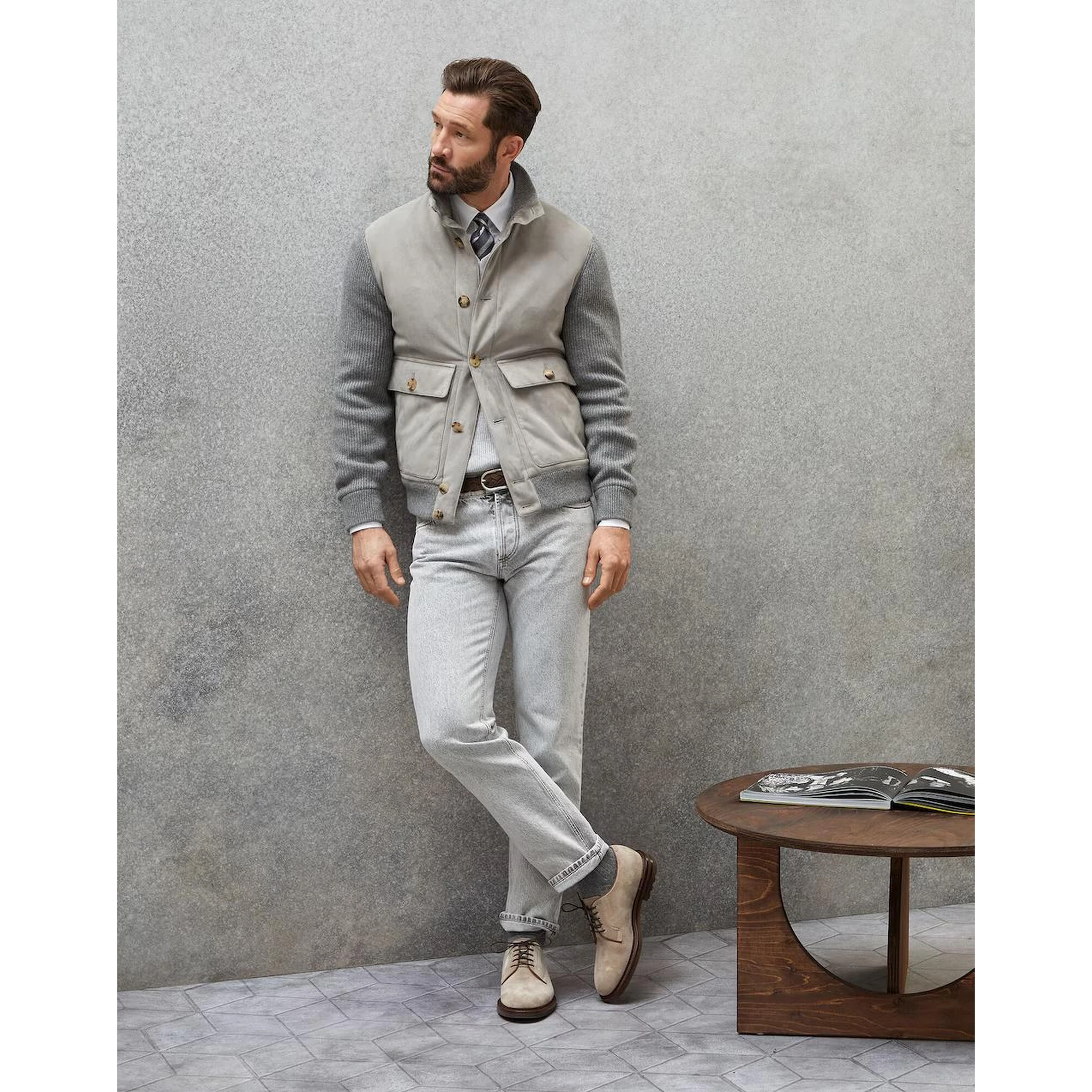 بنطلون جينز أسود من القطن