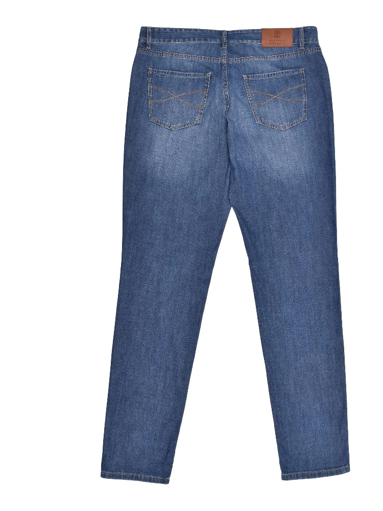 Blue Cotton Jeans Denim alternative