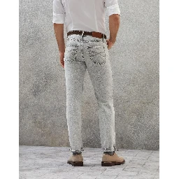 بنطلون جينز أسود من القطن