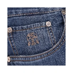 جينز قطني أزرق