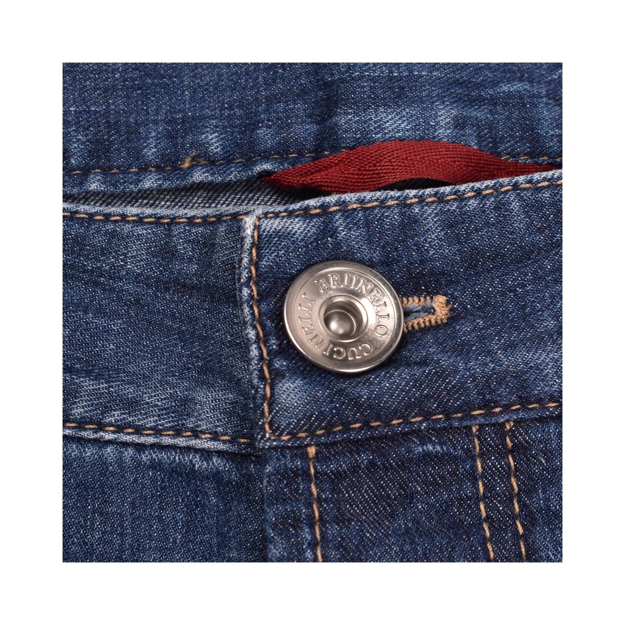 جينز قطني أزرق