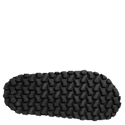 Black Ruching Detail Flats Men Sandals Shoes