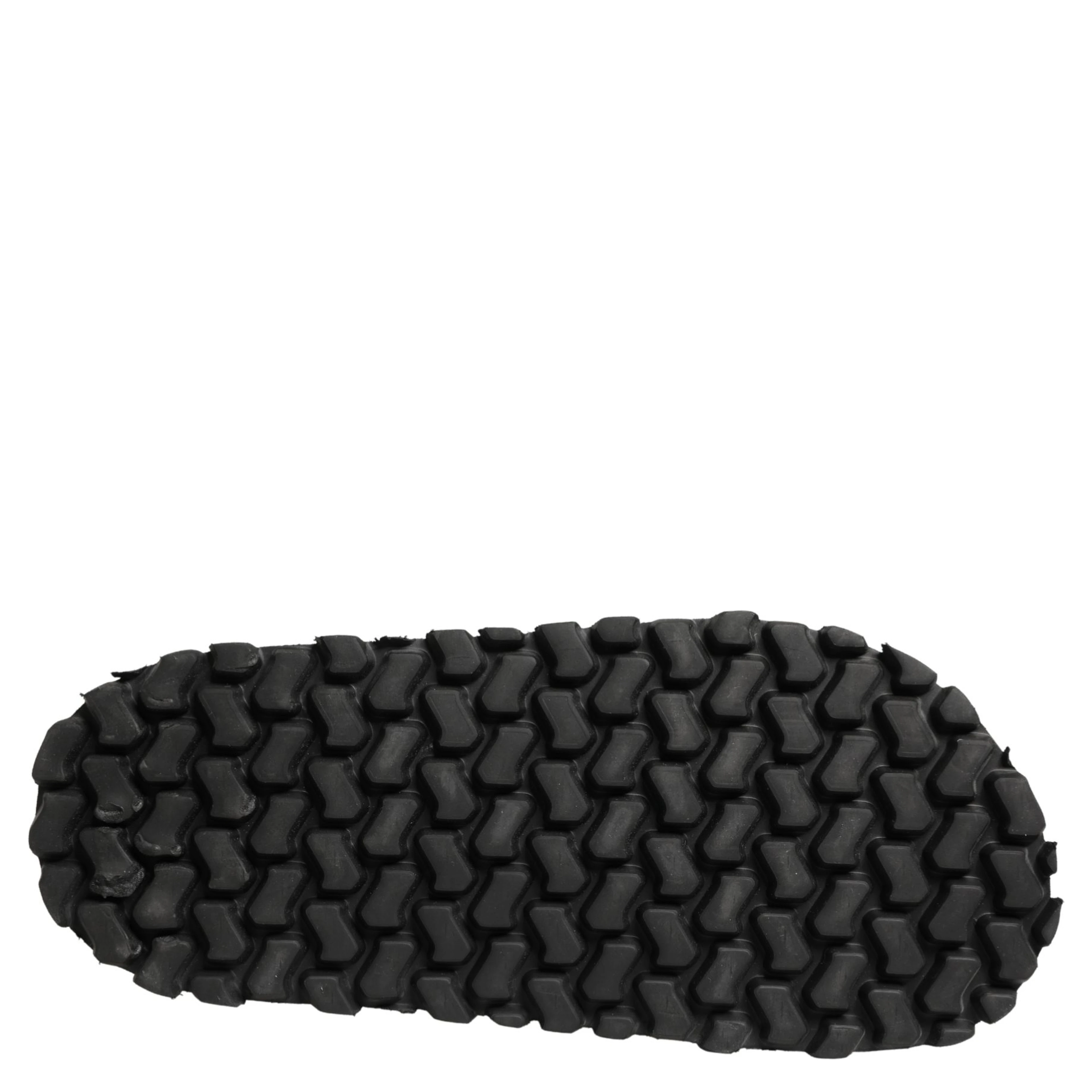 Black Ruching Detail Flats Men Sandals Shoes