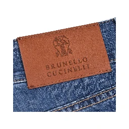 جينز قطني أزرق